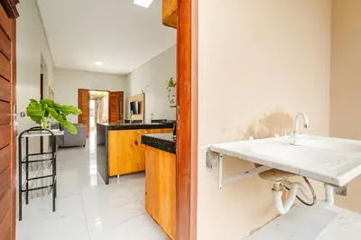A planta de Casa no PREÁ COM PISCINA !