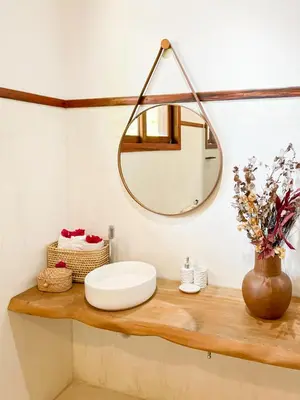 Uma casa de banho em Casa Janela da Lua