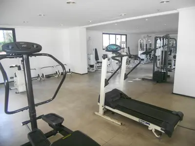 O centro de fitness e/ou as comodidades de fitness de Apartamento Residence Praia Porto Iracema