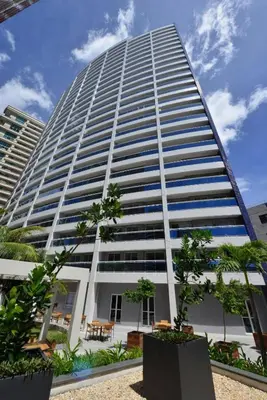 O edifício onde o apartamento está situado