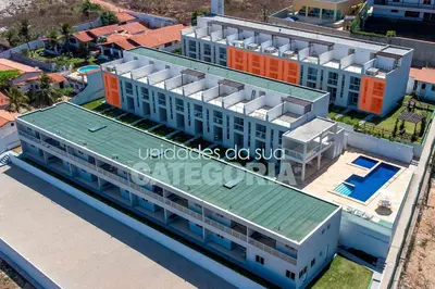 O edifício onde o apartamento está situado