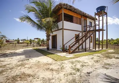O edifício onde a casa de férias está situado