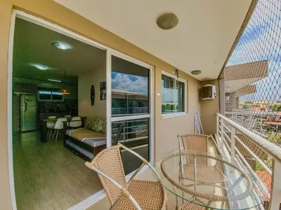 Uma varanda ou terraço em Aloha Vibes Ap Cumbuco -Beach Place
