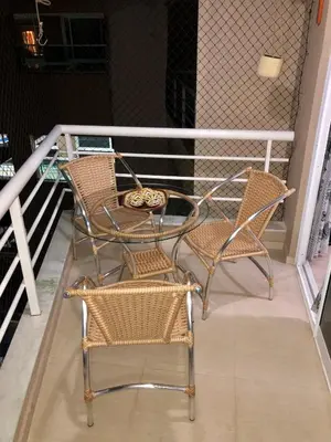 Uma varanda ou terraço em Aloha Vibes Ap Cumbuco -Beach Place