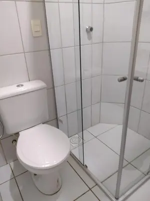 Uma casa de banho em Chalé para temporada no Centro de Guaramiranga