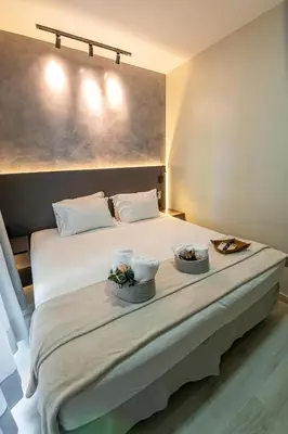 Uma cama ou camas num quarto em Hotel Rotorua inn Fortaleza - Beira Mar
