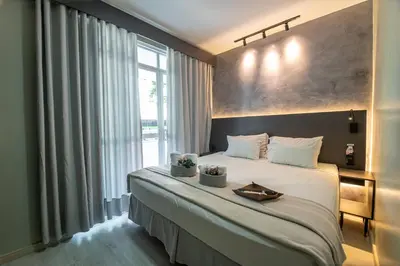 Uma cama ou camas num quarto em Hotel Rotorua inn Fortaleza - Beira Mar