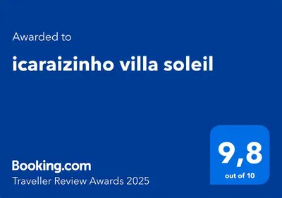 Um certificado, prémio, placa ou documento mostrado em icaraizinho villa soleil