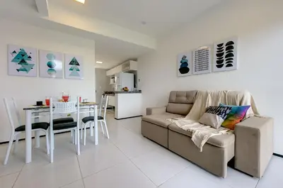 A cozinha ou kitchenette de Beach Townhouses #C7 - Com jacuzzi by Carpediem