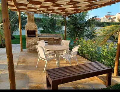 A planta de PALM BEACH Porto das dunas, climatizado, TÉRREO, luxuoso próximo ao Beach Park