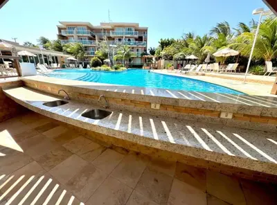 A planta de PALM BEACH Porto das dunas, climatizado, TÉRREO, luxuoso próximo ao Beach Park