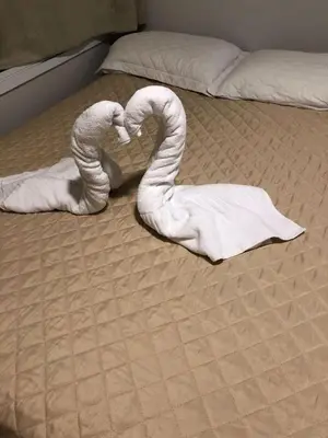 Uma cama ou camas num quarto em Vila do Porto Resort