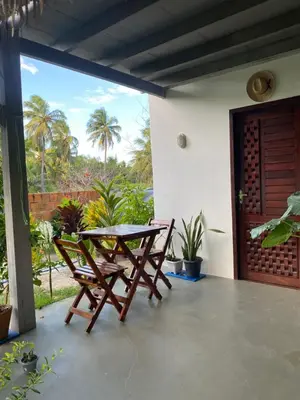Uma varanda ou terraço em Casa Praiana Moitas