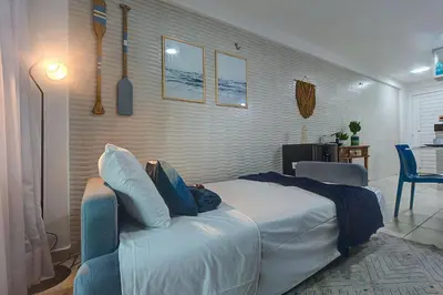 Uma cama ou camas num quarto em Mediterranee #107 - Porto das Dunas by Carpediem
