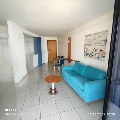 Uma área de estar em 8 VISTA MAR, MEIRELES, PRAIA MANSA