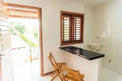 A planta de Flat confortável na Praia Pontal de Maceio CE