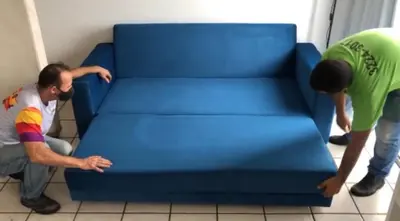 Uma área de estar em Classic Residence Ap 902