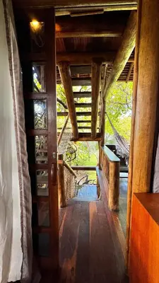 A planta de Pousada Rio das Onças