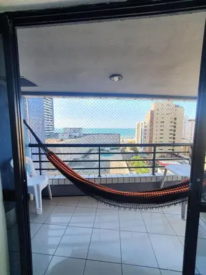Uma varanda ou terraço em Praia Mansa Suíte Hotel