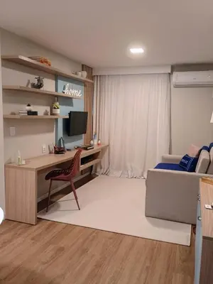 Uma televisão e/ou sistema de entretenimento em Top Flat Fortaleza