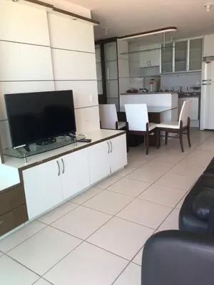 A cozinha ou kitchenette de Apartament Beach Fortaleza