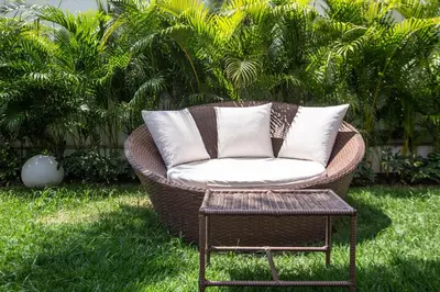 Um jardim no exterior de VM Hotel Cumbuco