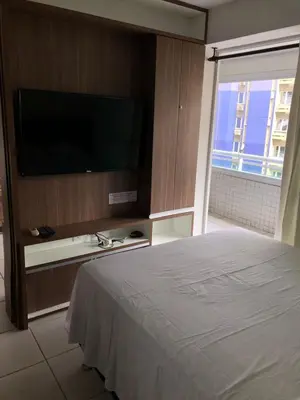 Uma televisão e/ou sistema de entretenimento em APART HOTEL BEACH CLASS FORTALEZA!