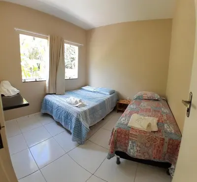 Uma cama ou camas num quarto em Sítio Via Láctea - Guaramiranga