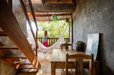 Uma varanda ou terraço em Ksa Zen Jeri