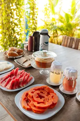 Refeições na casa de hóspedes ou nas proximidades