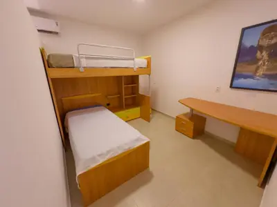 Uma cama ou camas num quarto em Villa Paririö