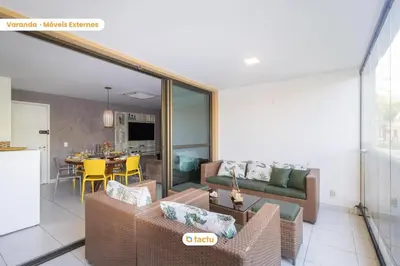 A cozinha ou kitchenette de Térreo completo e gigante VG Sun Cumbuco por Tactu