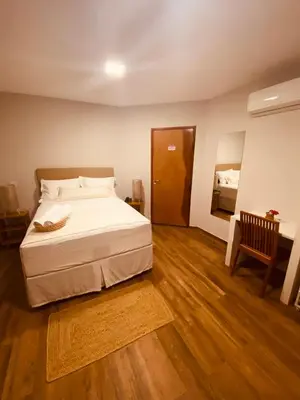 Uma cama ou camas num quarto em Beach Eco Stays Hotel Boutique Lagoinha