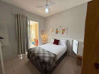 Uma cama ou camas num quarto em Hosts BR - La Serena Suíte Cumbuco