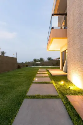 O edifício onde a casa de férias está situado