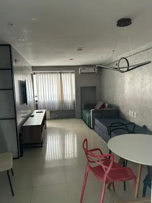 Uma cama ou camas num quarto em Lindo apartamento a poucos passos da praia. Vem Fortalezear!