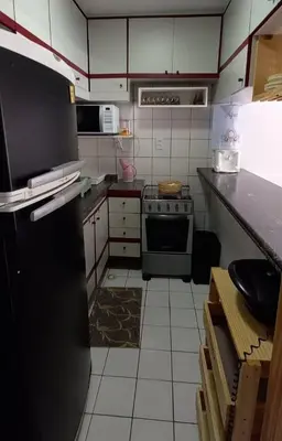 A planta de ap2601 A poucos passos da Praia apto 2 dorm piscina ac Wifi