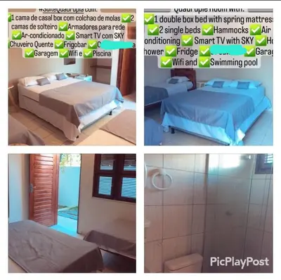 Uma cama ou camas num quarto em Aloha Kite House