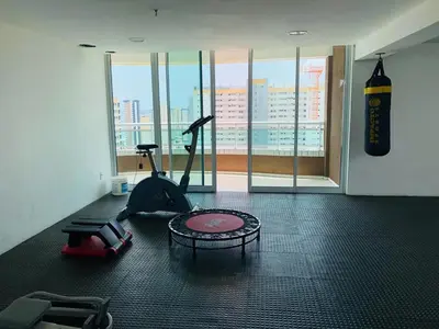 O centro de fitness e/ou as comodidades de fitness de Vista espetacular da Praia de Iracema - Ap. 1405