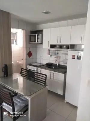 A cozinha ou kitchenette de Vista espetacular da Praia de Iracema - Ap. 1405