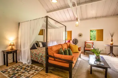 Uma área de estar em Casa Ryokan