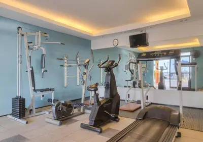 O centro de fitness e/ou as comodidades de fitness de IATE PLAZA HOTEL Calçadão Frente Mar 603