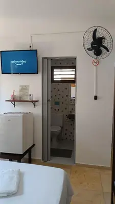 Uma casa de banho em Pousada Preguiça