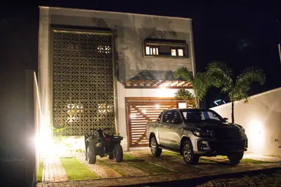 O edifício onde a casa de férias está situado