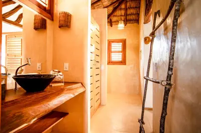 Uma casa de banho em A Piscina Itaca