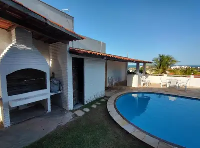 A piscina em ou perto de Casa no Porto das Dunas Com Vista pro mar