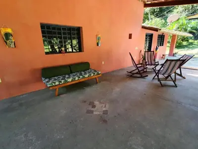 A planta de Linda casa com banho natural em Guaramiranga