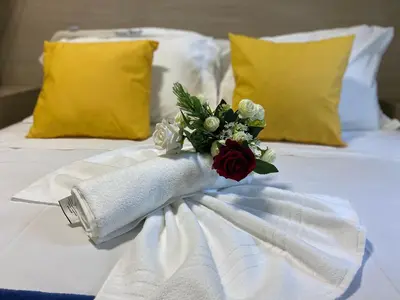 Uma cama ou camas num quarto em Apto. Beach Way, 400M Beach Park - Beira Mar - 2 Dormitórios