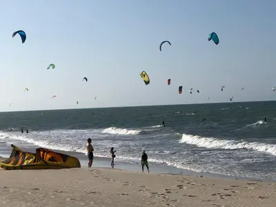 Os clientes hospedados em Diversão, férias, casa na praia de cumbuco.