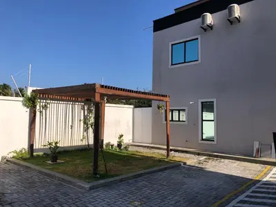O edifício onde a casa de férias está situado